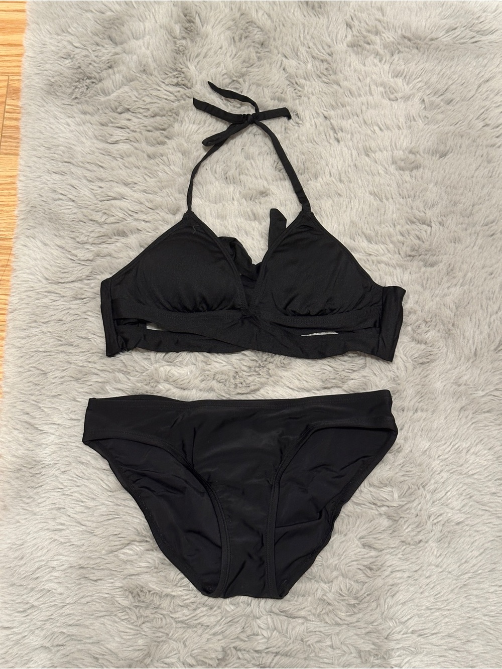 Mossimo Supply Co. Black Halter Bikini Set